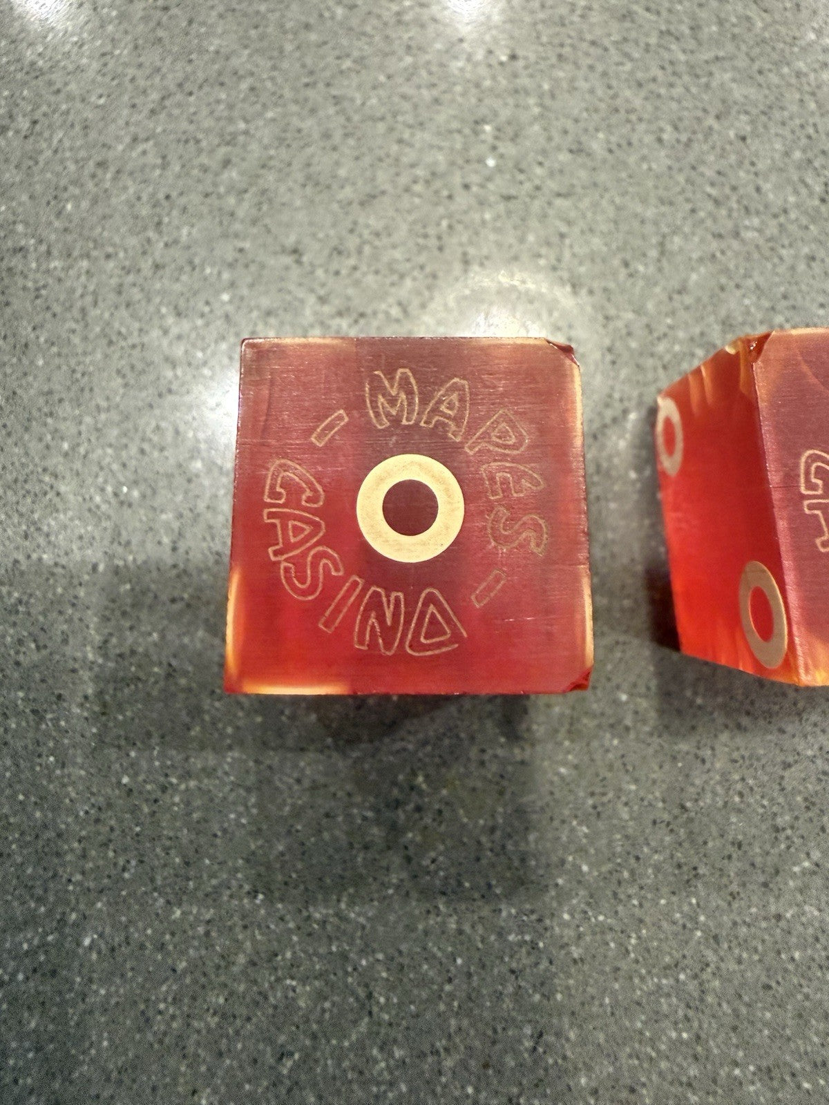 Rare Vintage Reno Nevada Mapes Hotel and  Casino Dice
