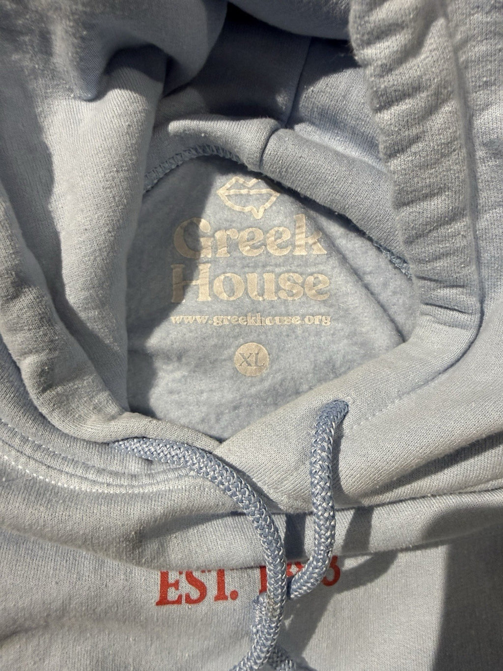 Tri Delta Sorority Est. 1888 women’s XL Powder Blue Sweatshirt By Greek House