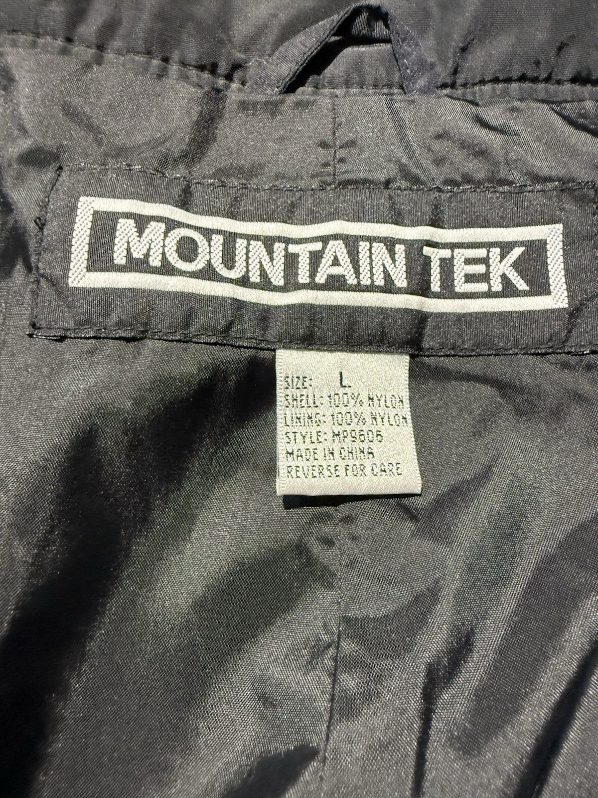 Mountian Tek RareBlack Ski Snow Board Zipper Pants size L