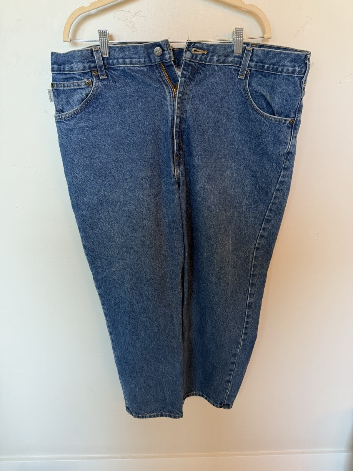 Carhartt Relaxed Fit Jeans Men's Size 42x30 Denim Pants Classic Workwear