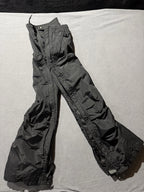 Mountian Tek RareBlack Ski Snow Board Zipper Pants size L