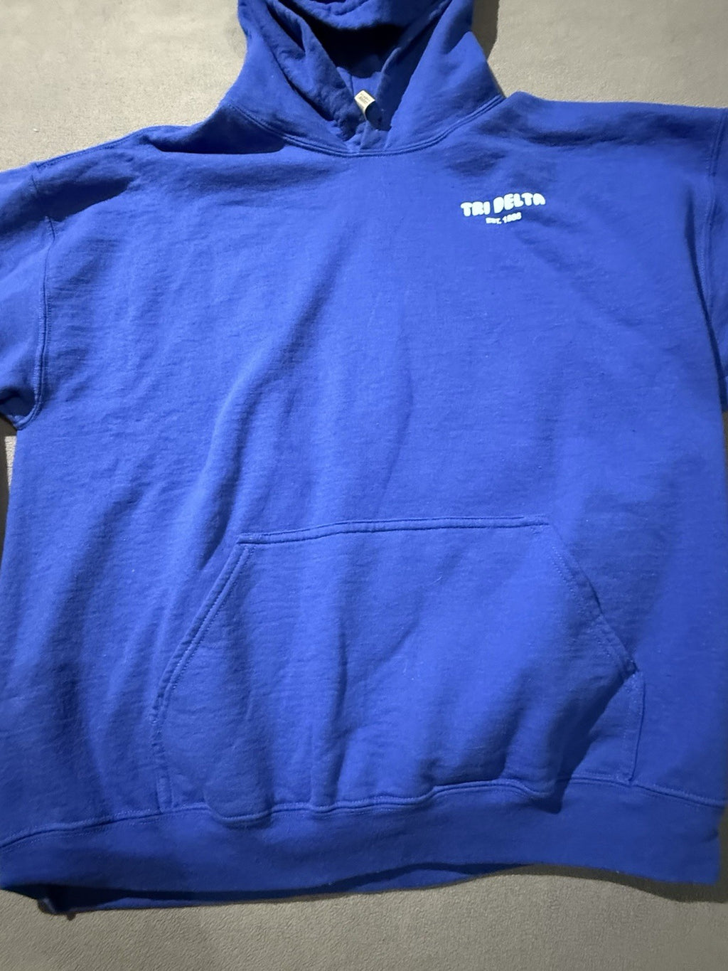 Delta Delta Delta Tri Delta Sweatshirt Hoodie XL Royal Blue