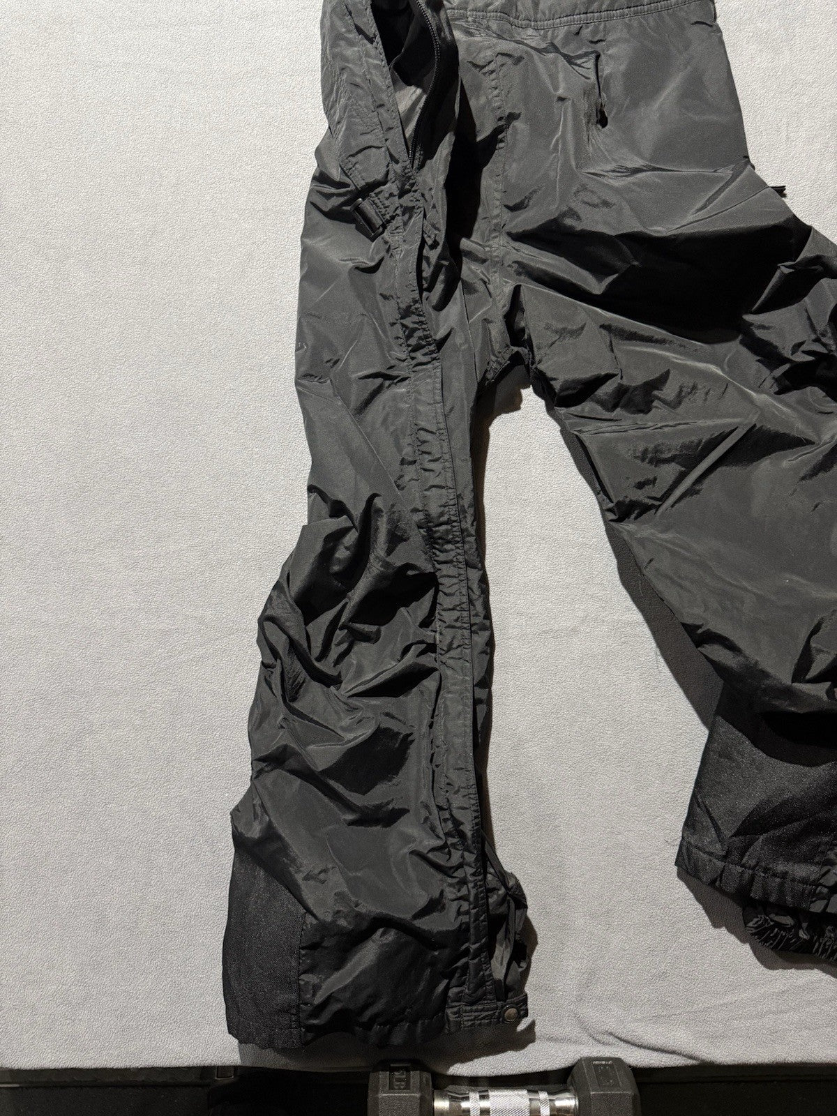 Mountian Tek RareBlack Ski Snow Board Zipper Pants size L