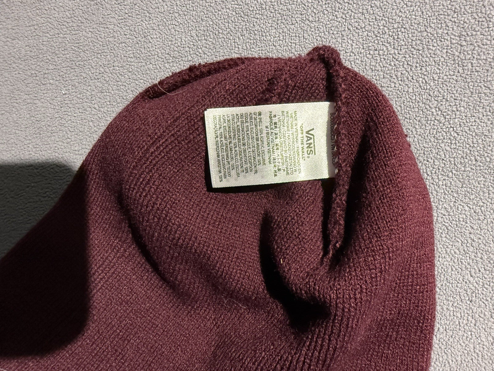 Vans Beanie Unisex Red Maroon Winter Fall Hat