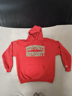 Red Whitworth College Champion Hoodie Men's Size 2XL