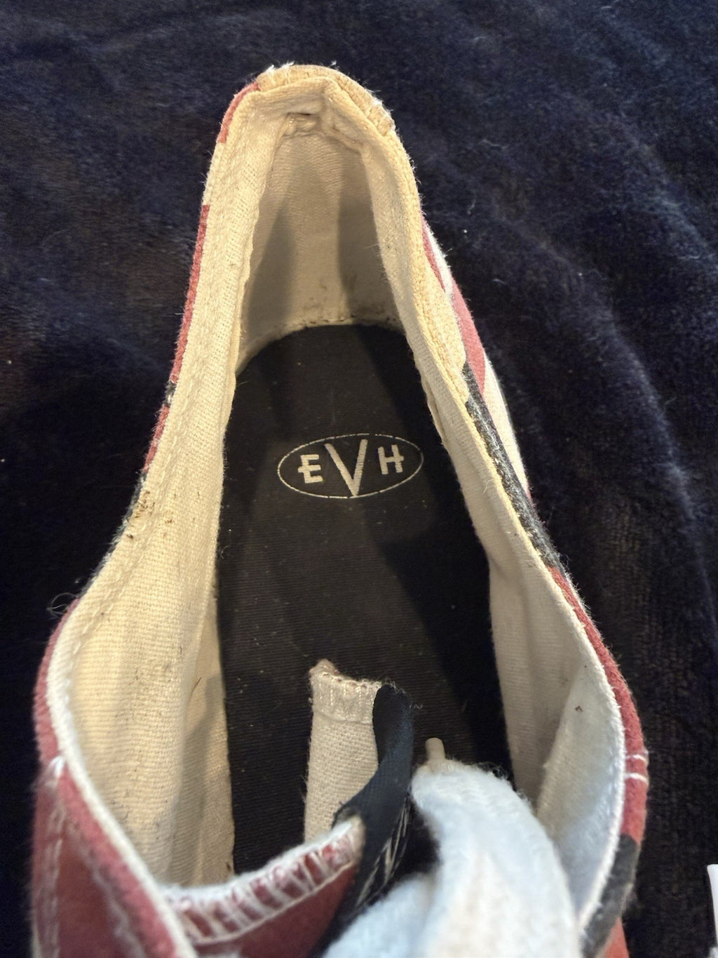 Eddie Van Halen Low Top Sneakers Shoes 5150 Red White Black Mens Size 13 EVO26