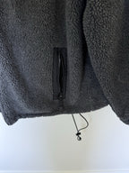 Vintage GAP Fleece Winter Jacket Men’s XL Gray Black Trim Full Zip Rare Find