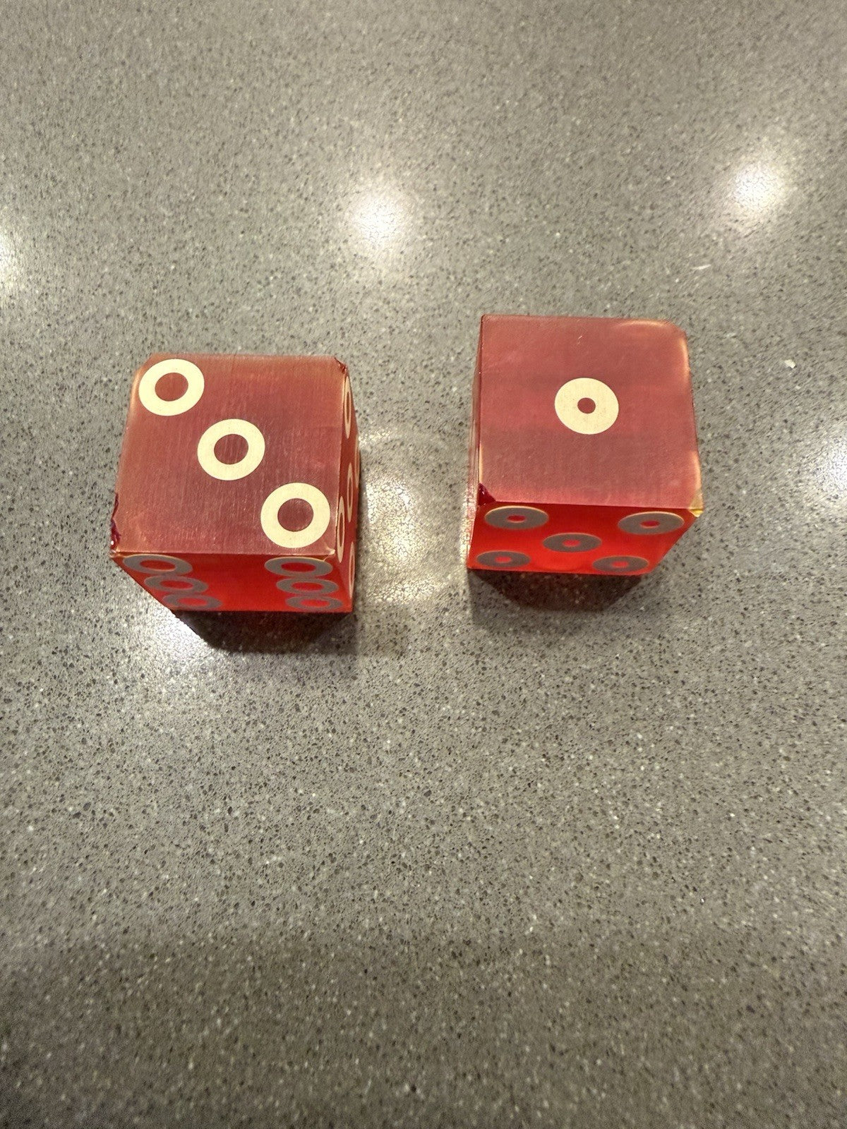 Old Rare Vintage Mapes Casino dice pair