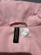 Divided by H&M Women’s Large Pink Cropped Puffer Vest Zip Sleeveless Jacket