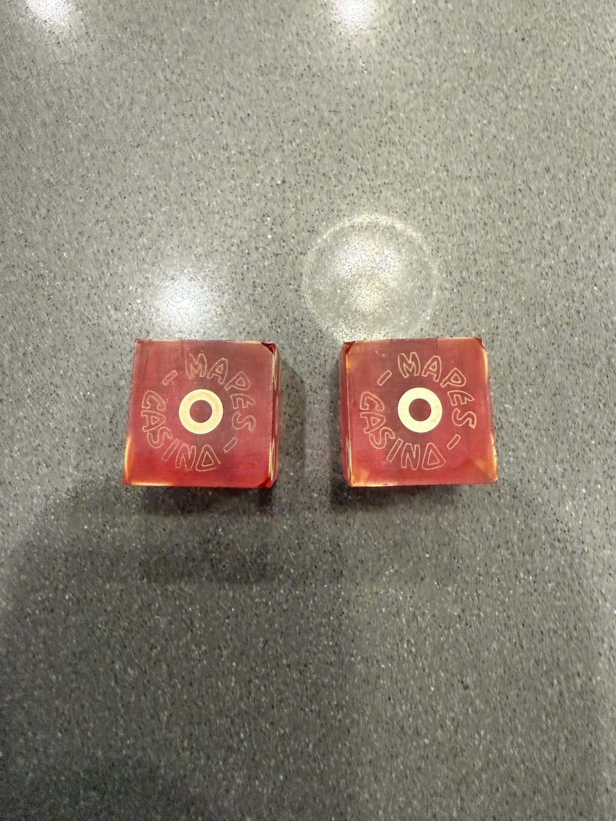 Rare Vintage Reno Nevada Mapes Hotel and  Casino Dice