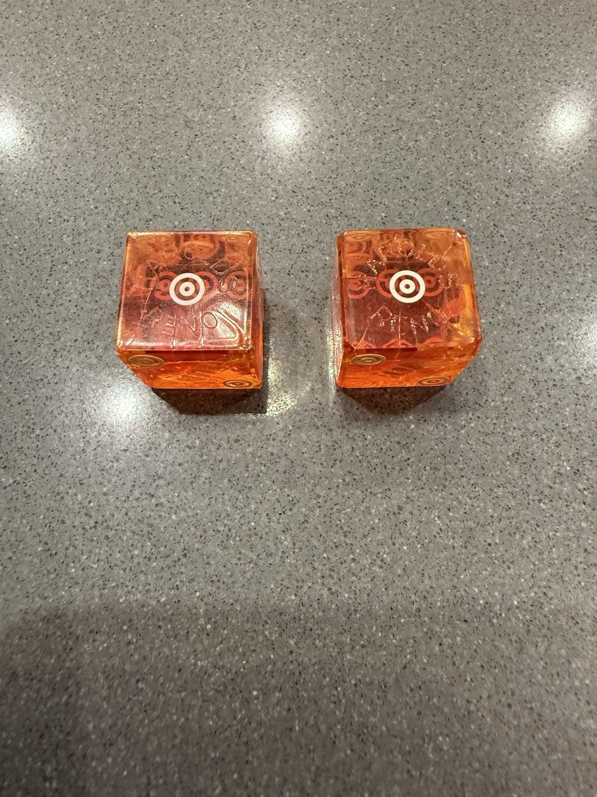 Vintage And Rare Harolds Reno Casino Bullseye Dice Die With “Fun” Imprint