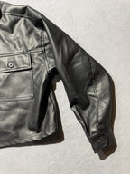 Wild Fable Women's Bougie Black Cropped Faux Leather Jacket Medium