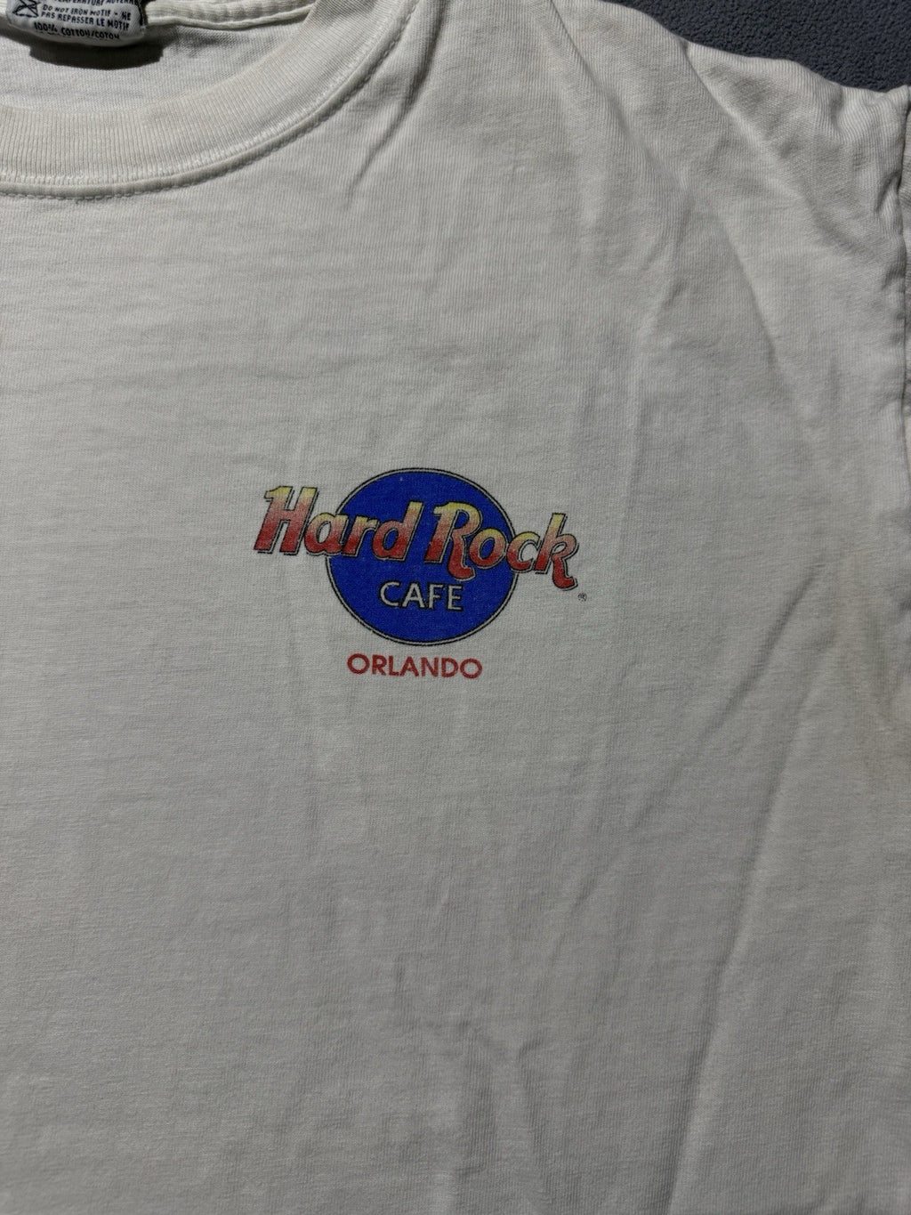 Vintage Hard Rock Cafe Orlando Florida Art Print T Shirt USA Save The Planet