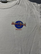 Vintage Hard Rock Cafe Orlando Florida Art Print T Shirt USA Save The Planet