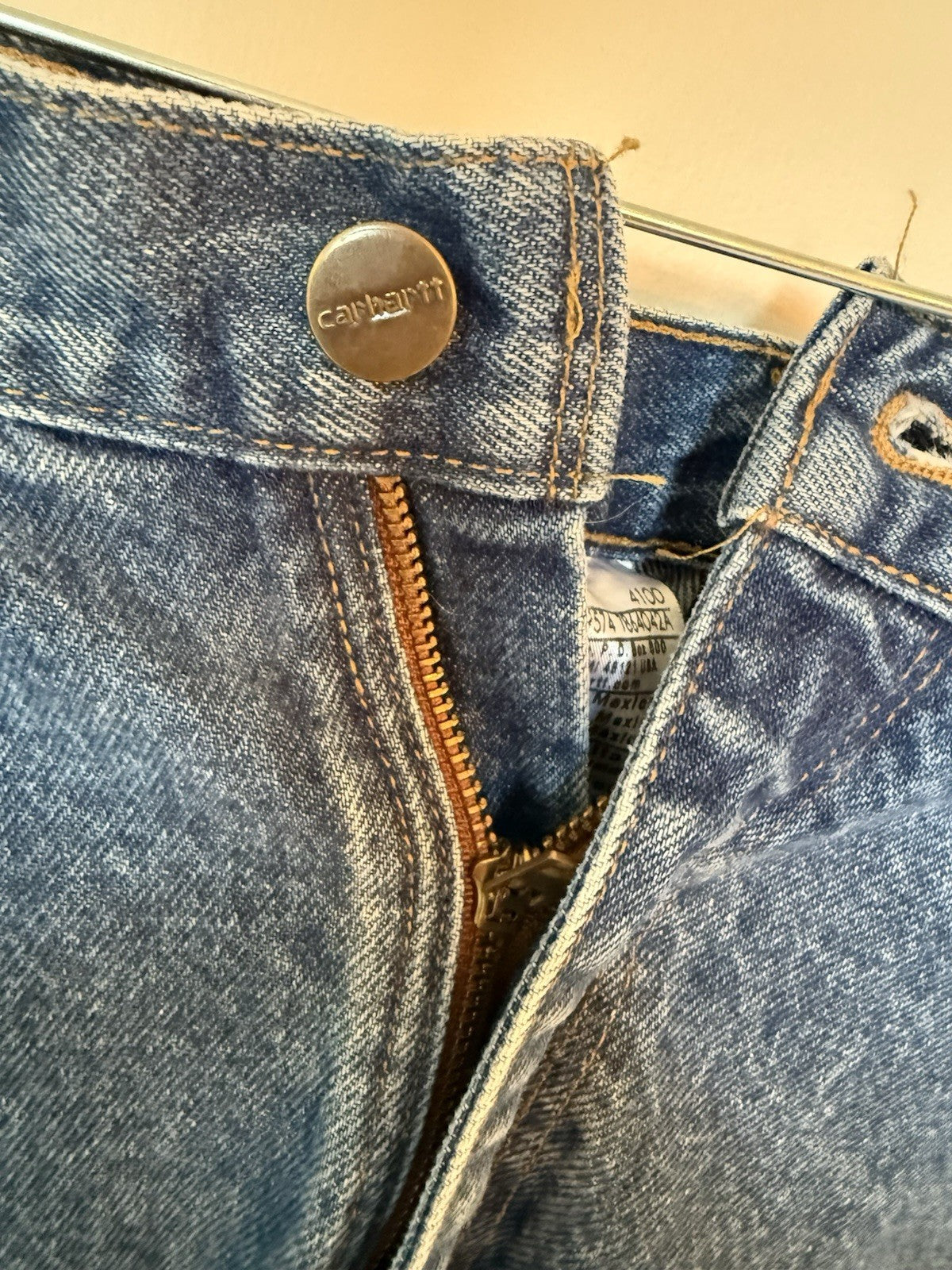 Carhartt Relaxed Fit Jeans Men's Size 42x30 Denim Pants Classic Workwear