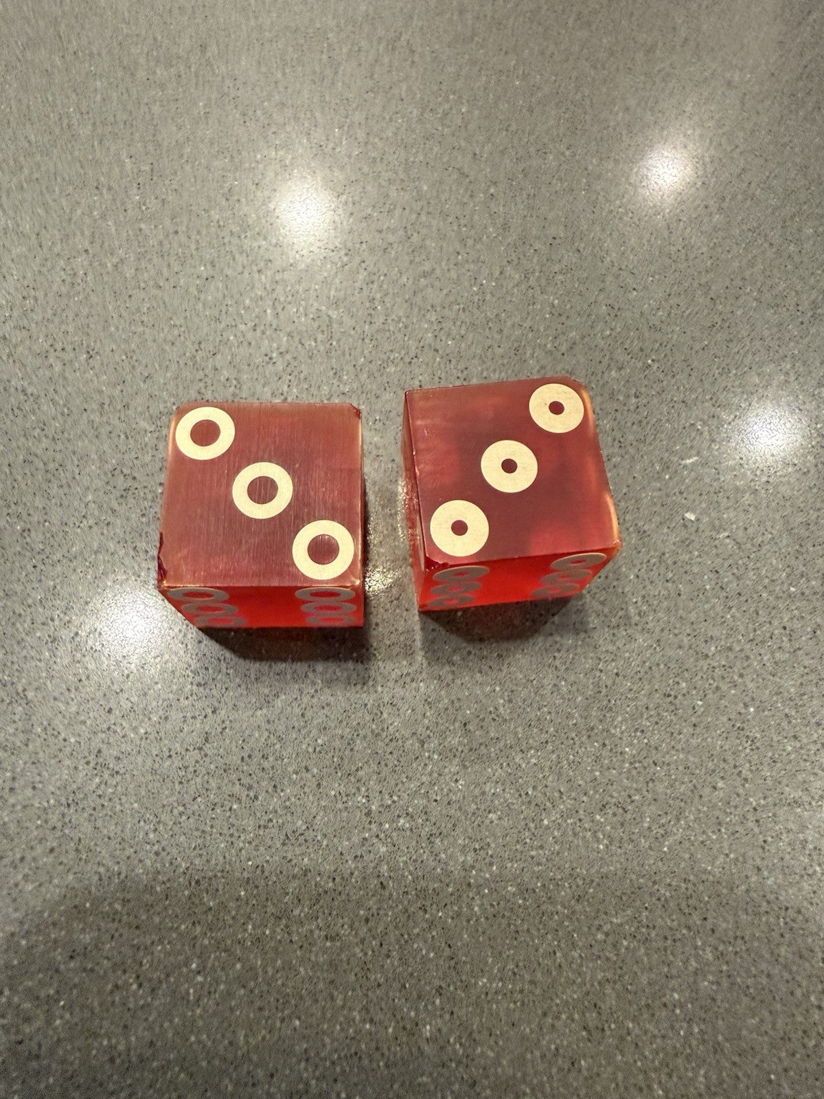 Old Rare Vintage Mapes Casino dice pair