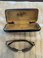 Maui Jim MJ-312-02 Flexon Polarized Gun Metal Gray Sunglasses Mens - Vintage