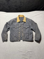 J Galt Rustic Denim Jean Jacket Corduroy Collar Women’s Small