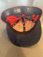 Denver Broncos Fitted Hat 7 1/2 New Era 59fifty Orange NFL