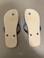 Havaianas Red Blue Purple And White Logo Thong Flip Flop Sandals Size 11