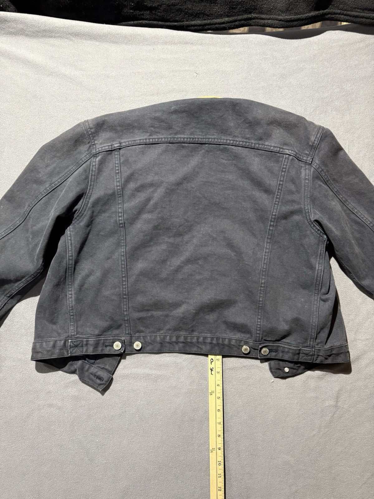 J Galt Rustic Denim Jean Jacket Corduroy Collar Women’s Small