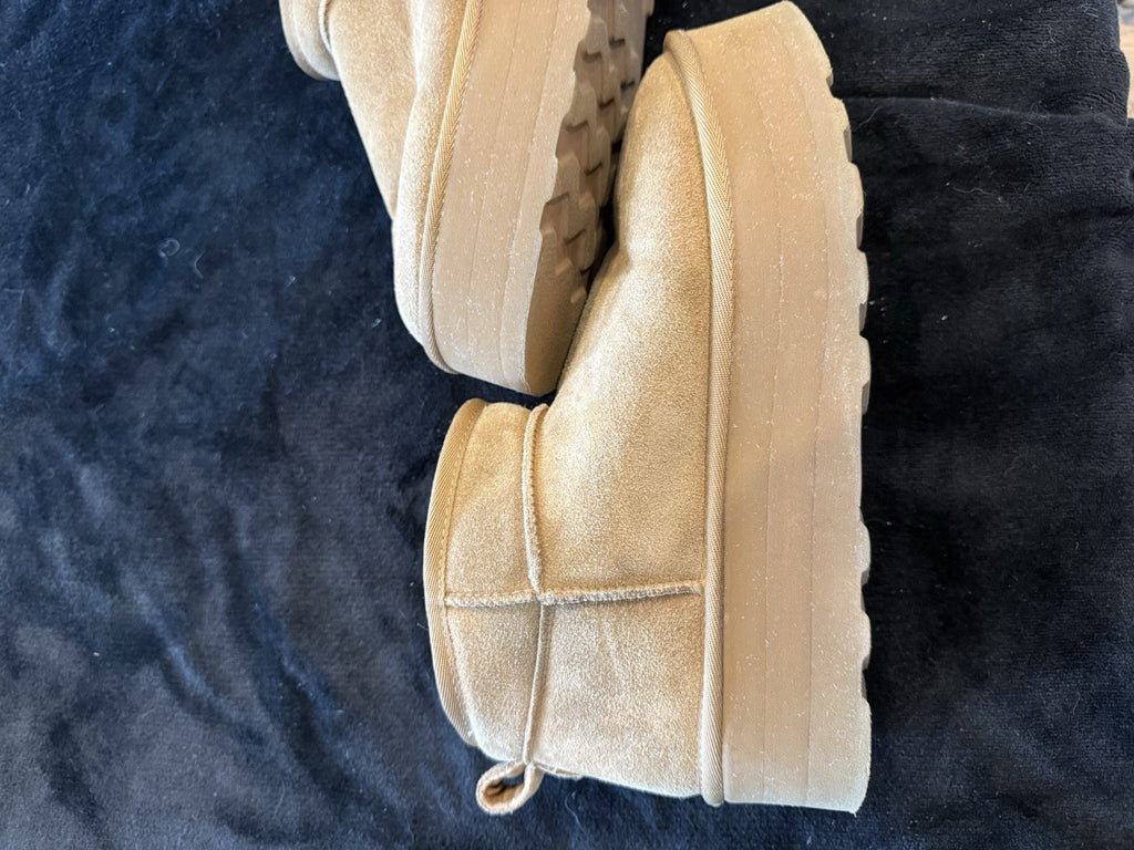 CUSIONAIRE Size 11M HIPPY Boot Bootie Platform Chestnut Memory Foam