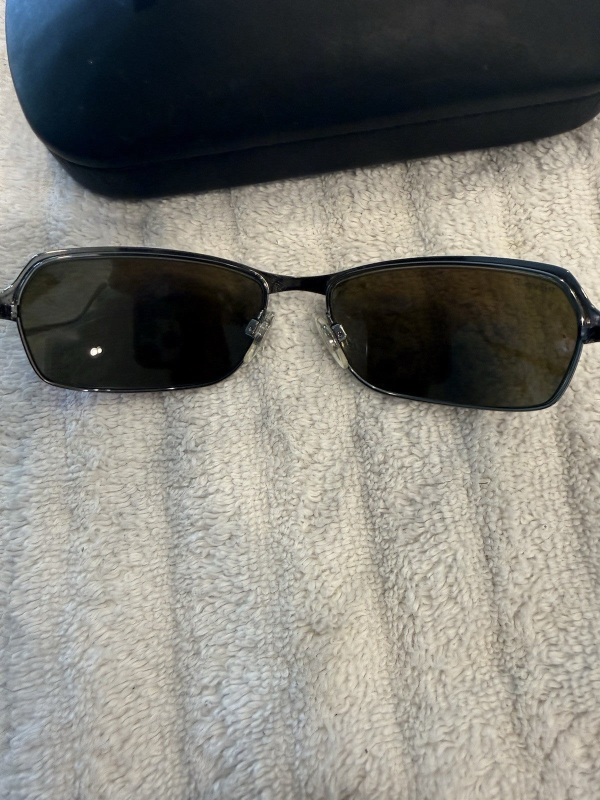 REVO 3023 080/63 Silver Gray Gunmetal Polarized Sunglasses Rare Vintage