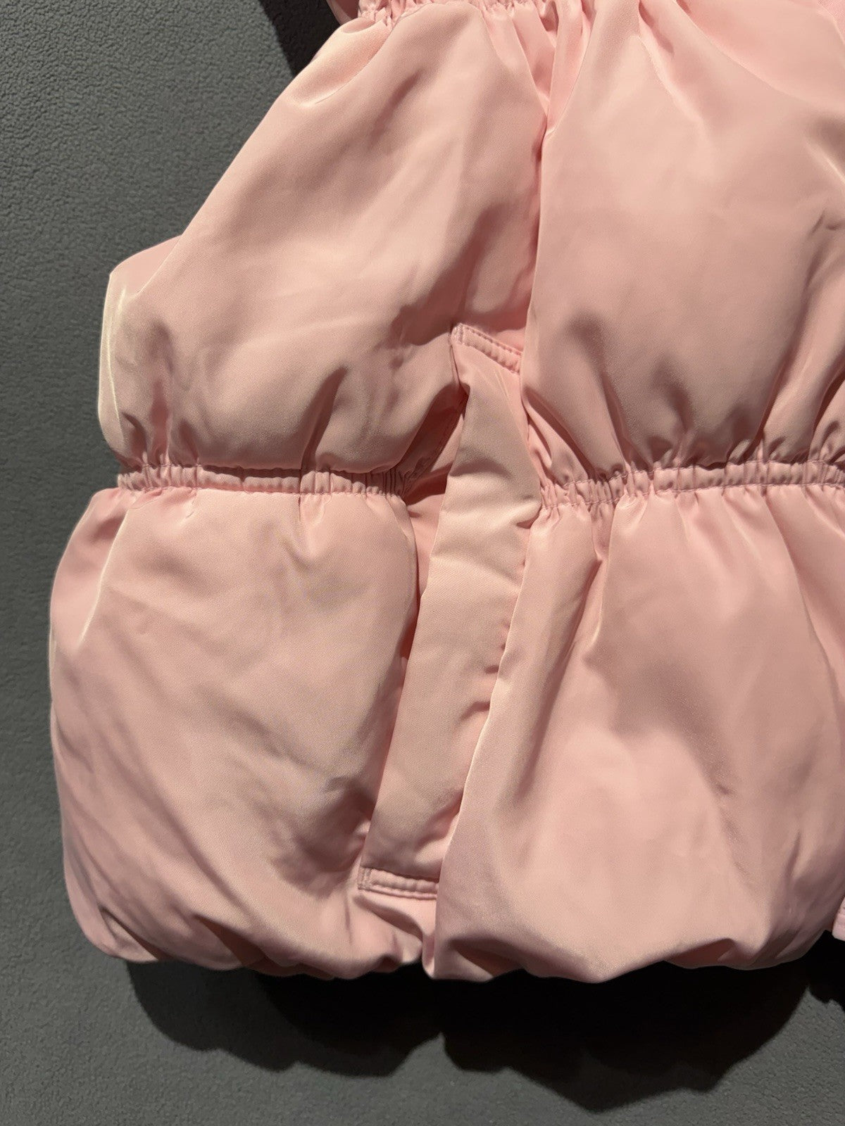 Divided by H&M Women’s Large Pink Cropped Puffer Vest Zip Sleeveless Jacket