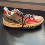USED Nike Kyrie Low 4 Basketball Shoes Mens 13 Pale Coral Iron Grey CW3985-800