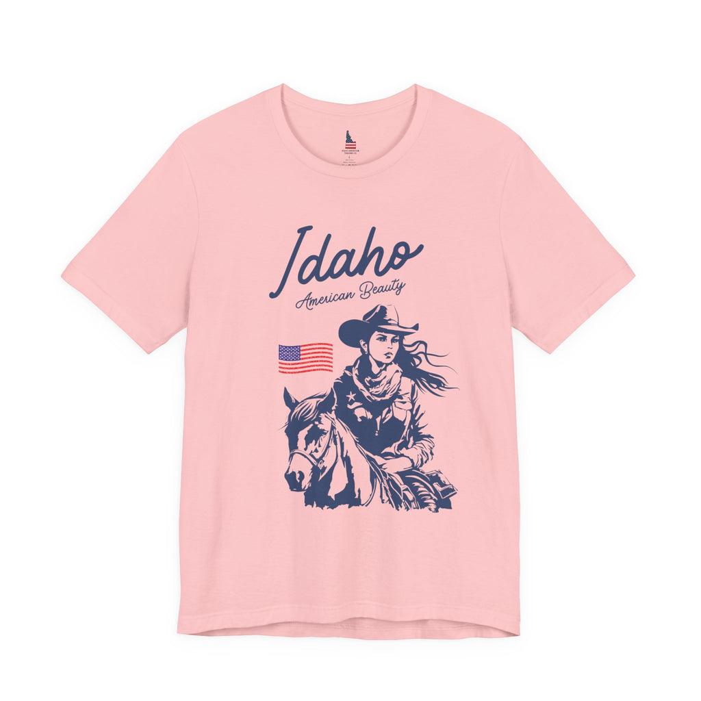 Idaho American Beauty Cowgirl Western T-Shirt