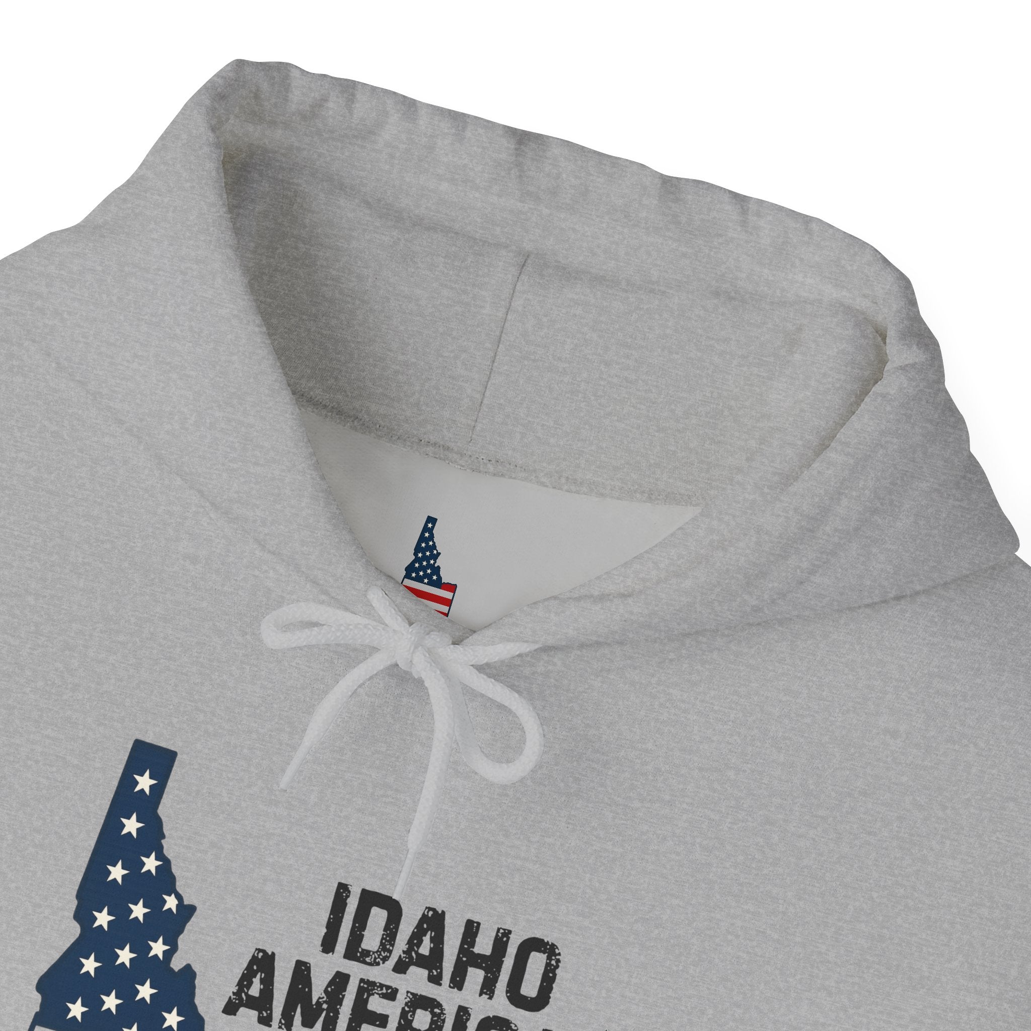 'Idaho American Patriot' Hoodie with Sleeve Logo
