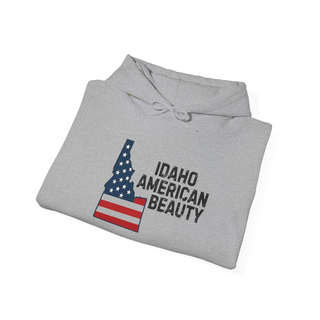 Idaho American Beauty Hoodie with Sleeve Logo