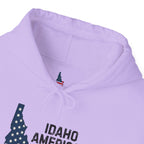 'Idaho American Patriot' Hoodie with Sleeve Logo