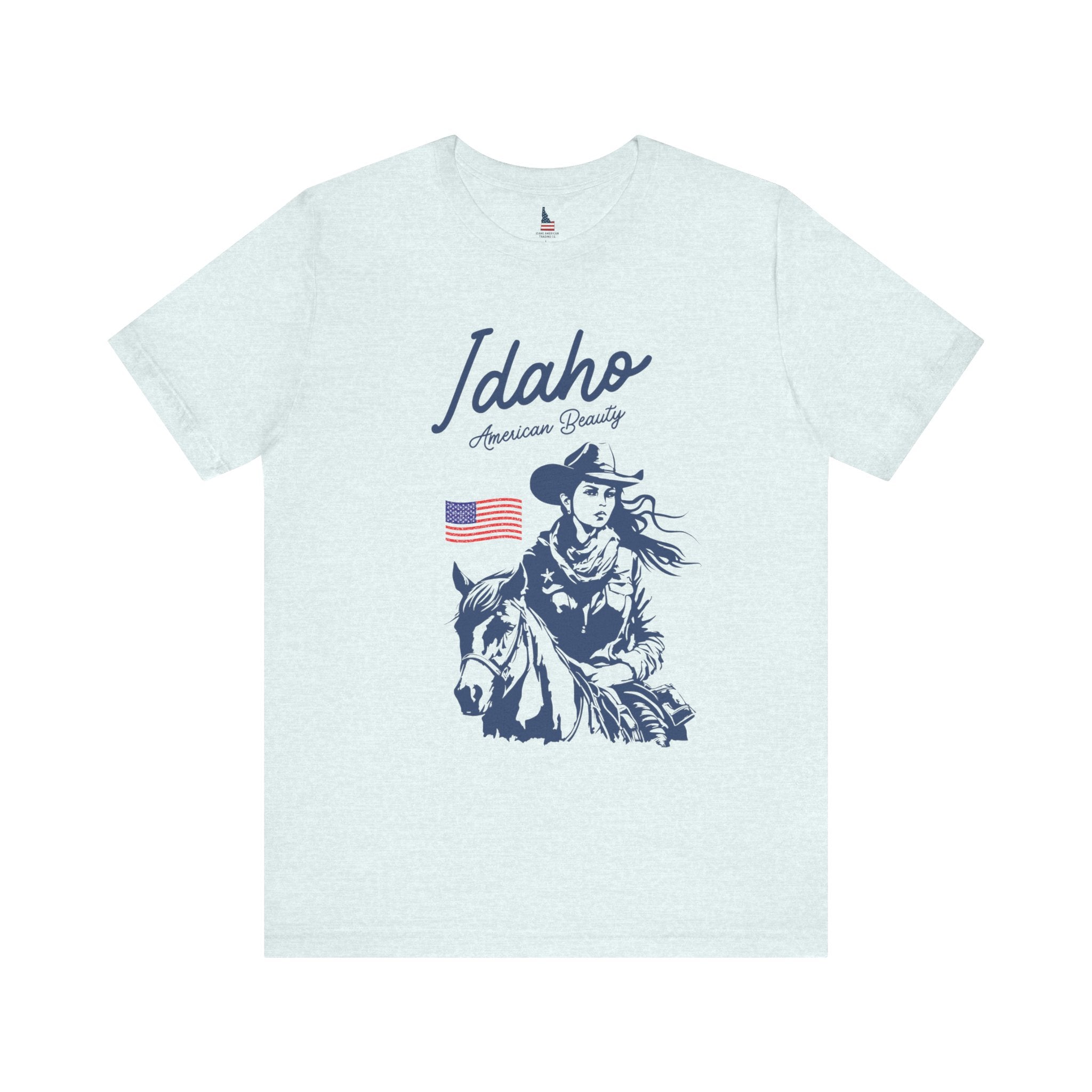 Idaho American Beauty Cowgirl Western T-Shirt