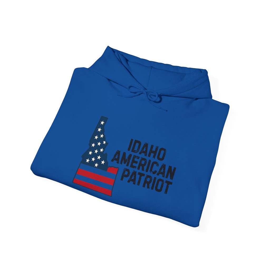 'Idaho American Patriot' Hoodie with Sleeve Logo