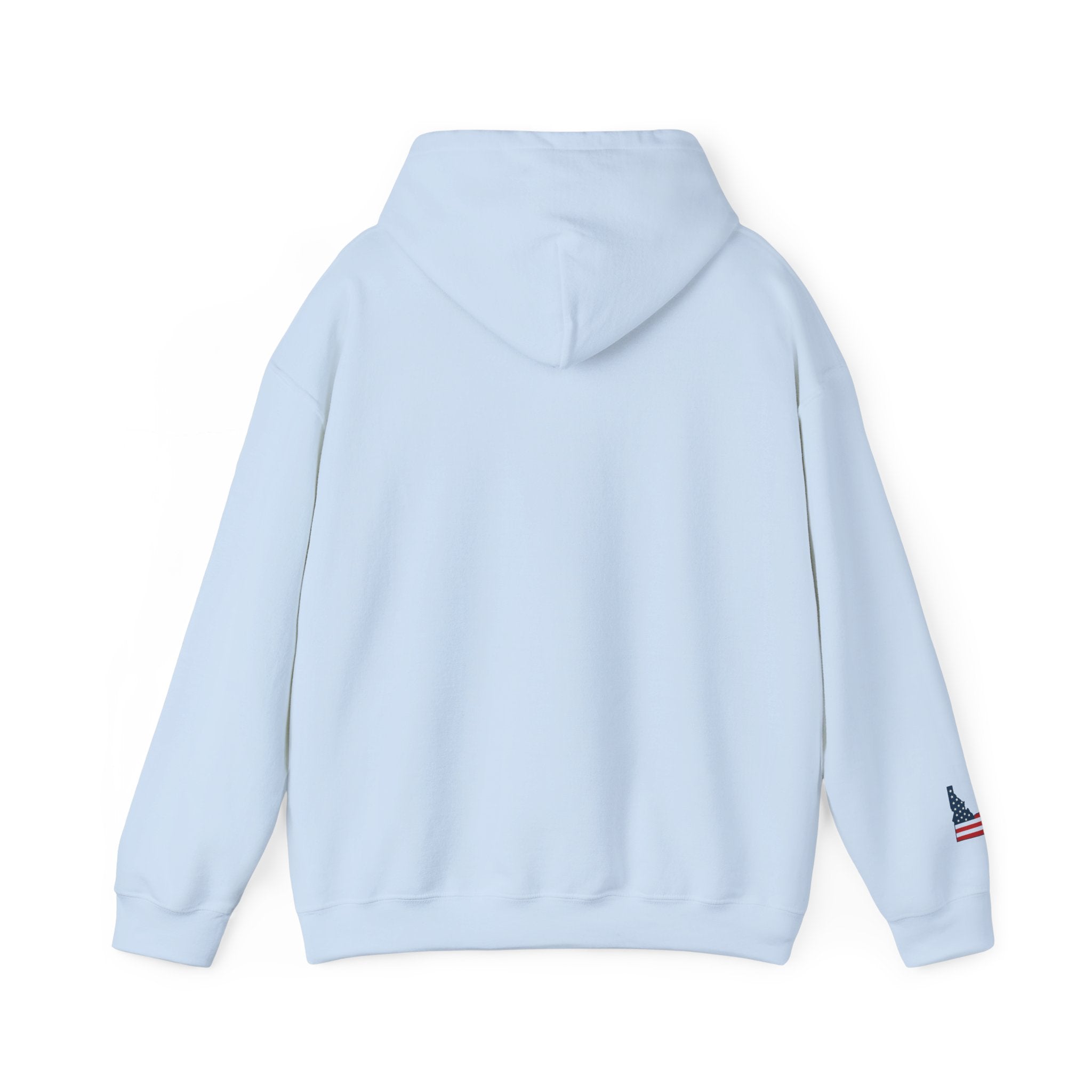 Idaho American Beauty Hoodie with Sleeve Logo