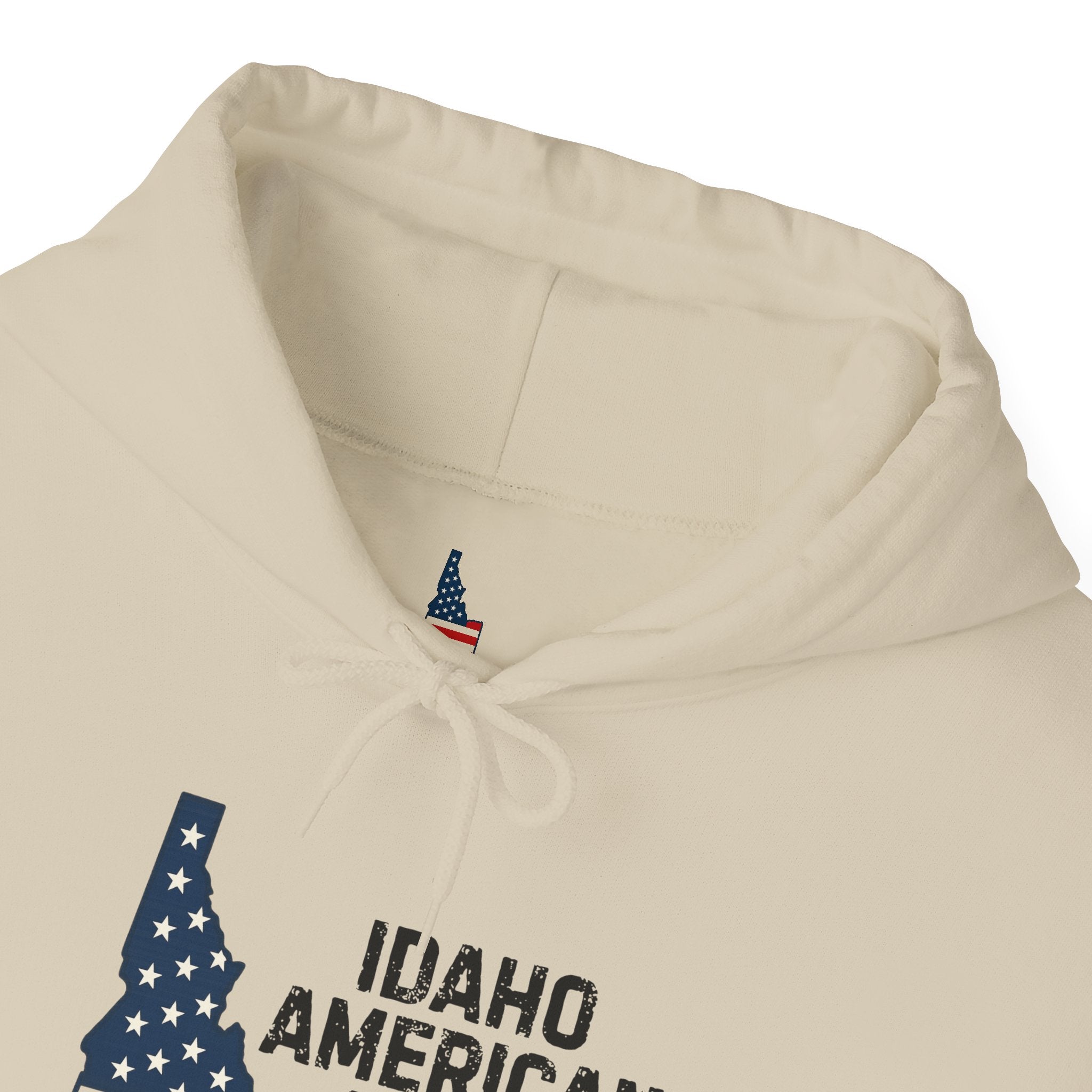 Idaho American Beauty Hoodie with Sleeve Logo