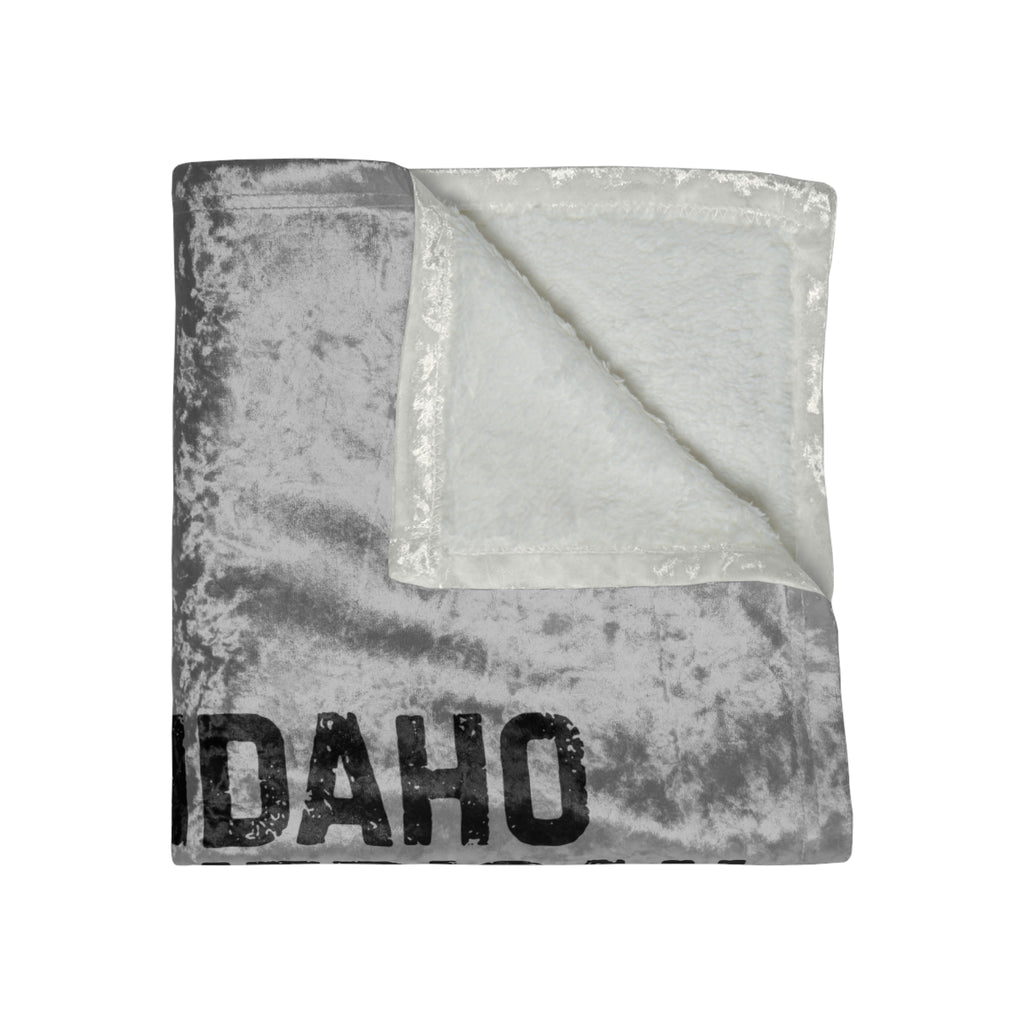 'Idaho American Patriot' Crushed Velvet Blanket