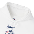 Idaho American Beauty Western Hoodie With Sleeve Logo