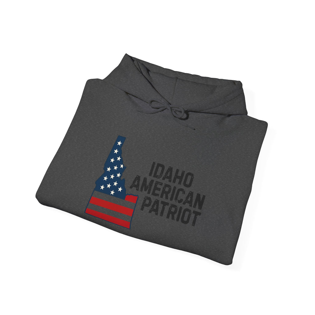 'Idaho American Patriot' Hoodie with Sleeve Logo