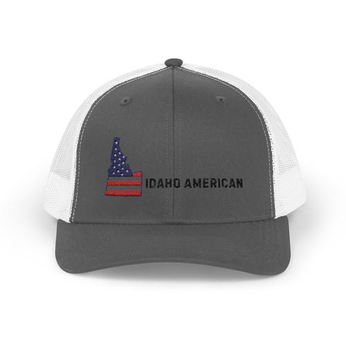 'Idaho American' Embroidered Snapback Trucker Cap