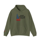 Idaho American Beauty Hoodie with Sleeve Logo