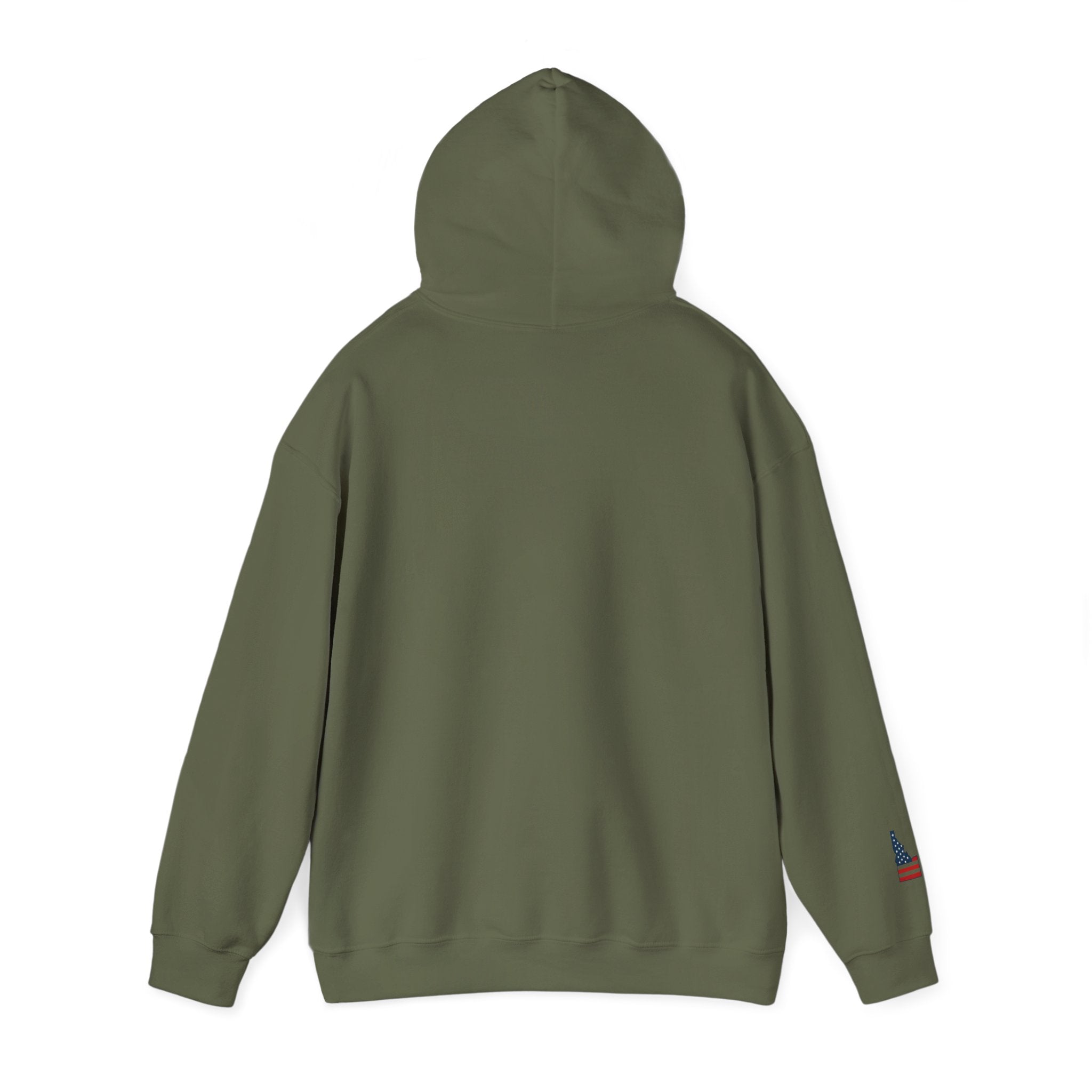 Idaho American Beauty Hoodie with Sleeve Logo