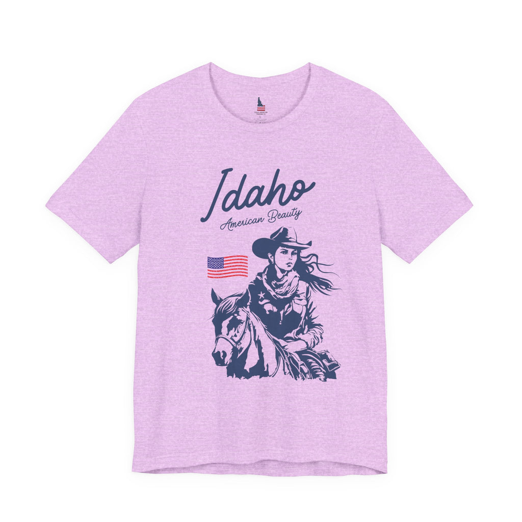 Idaho American Beauty Cowgirl Western T-Shirt