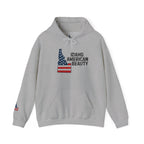 Idaho American Beauty Hoodie with Sleeve Logo