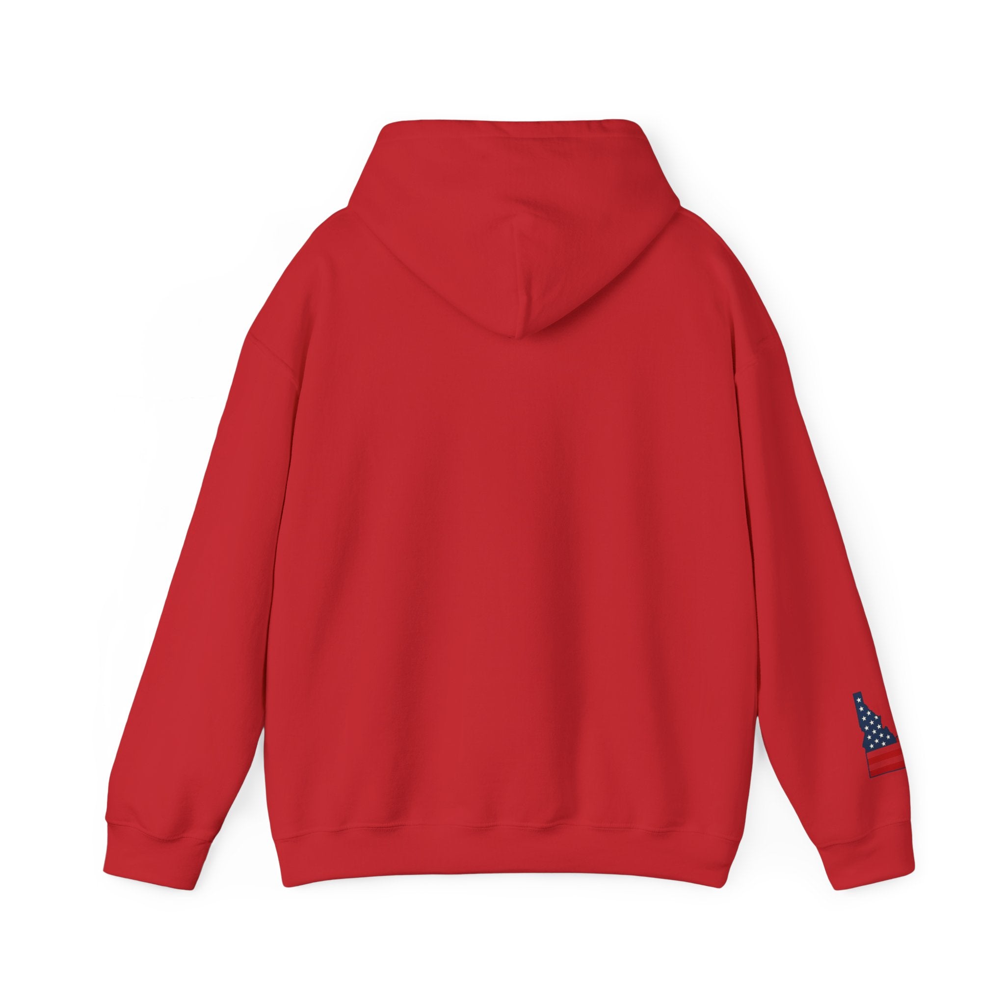 'Idaho American Patriot State of Mind' Hoodie with Sleeve Logo