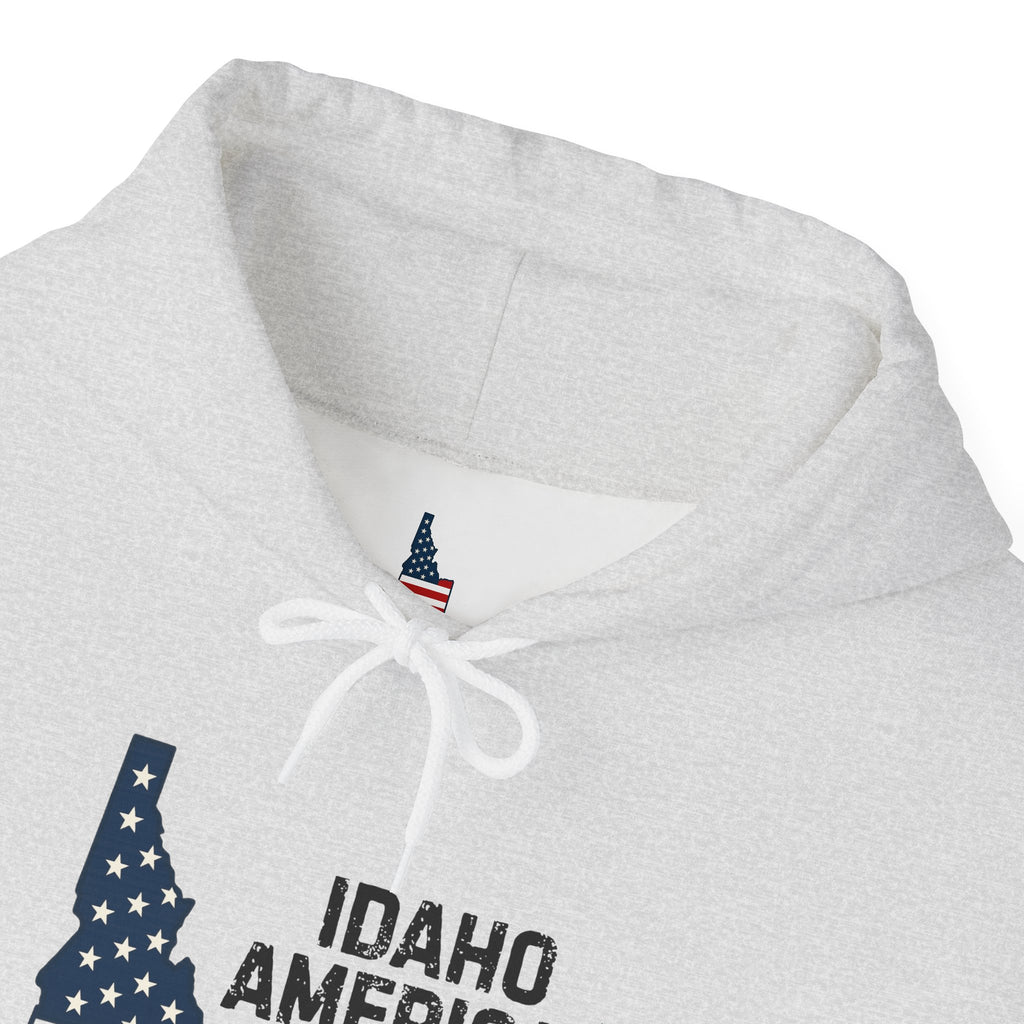 'Idaho American Patriot' Hoodie with Sleeve Logo