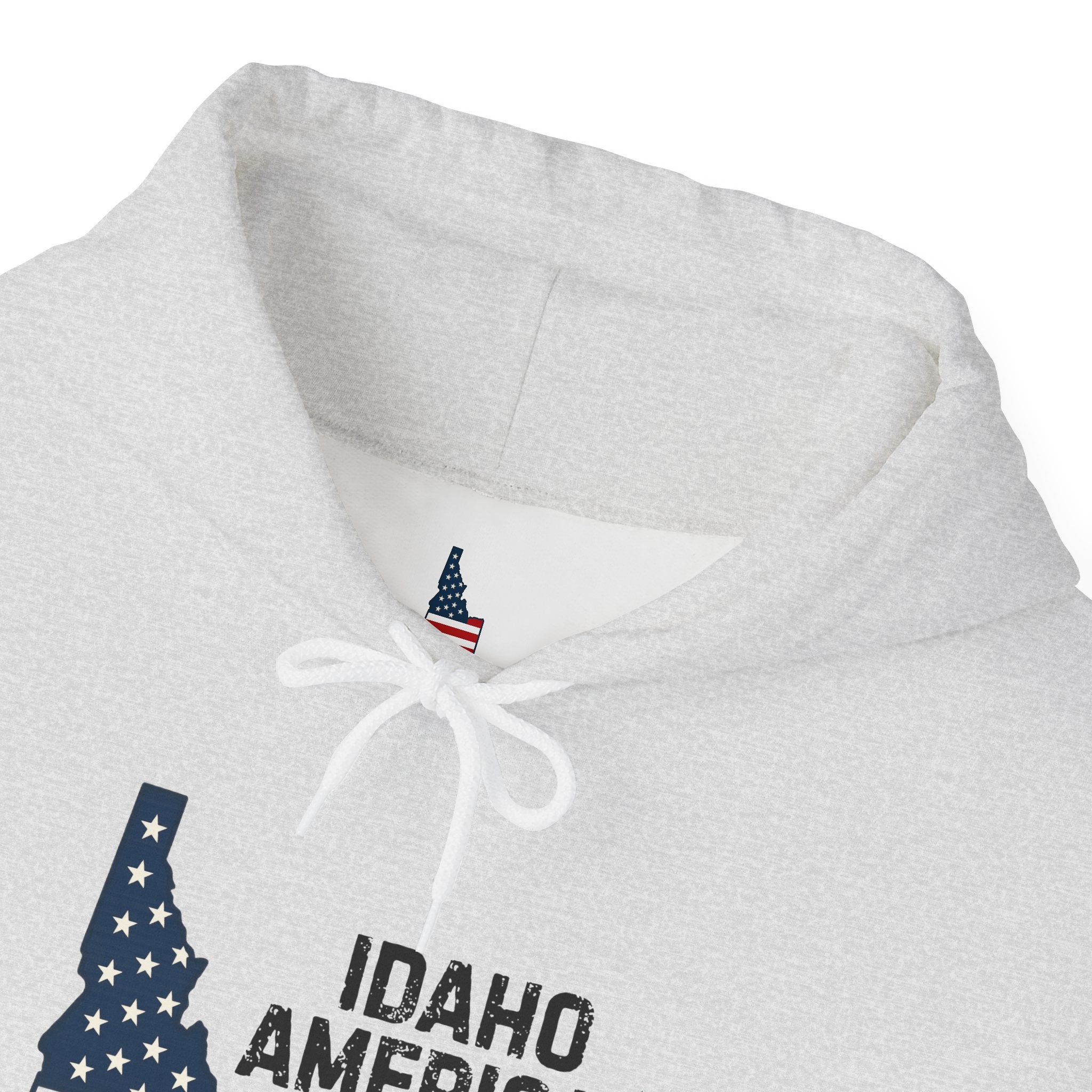 'Idaho American Patriot' Hoodie with Sleeve Logo