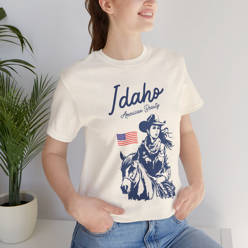 Idaho American Beauty Cowgirl Western T-Shirt