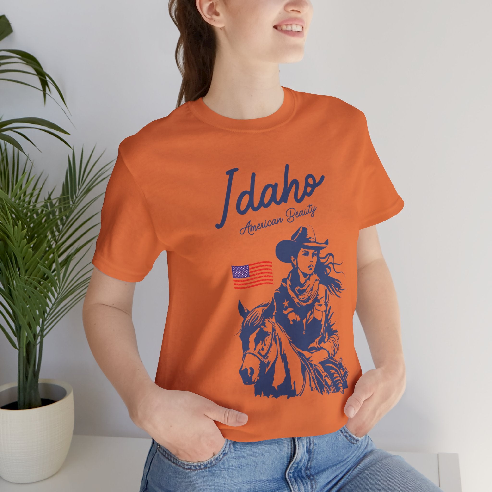 Idaho American Beauty Cowgirl Western T-Shirt